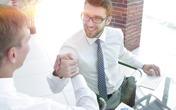 Handshake Between Two Businessmen